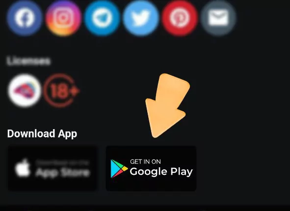 Button to download the Jeetwin application