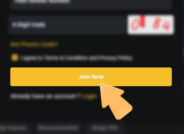 Jeetwin confirm registration button