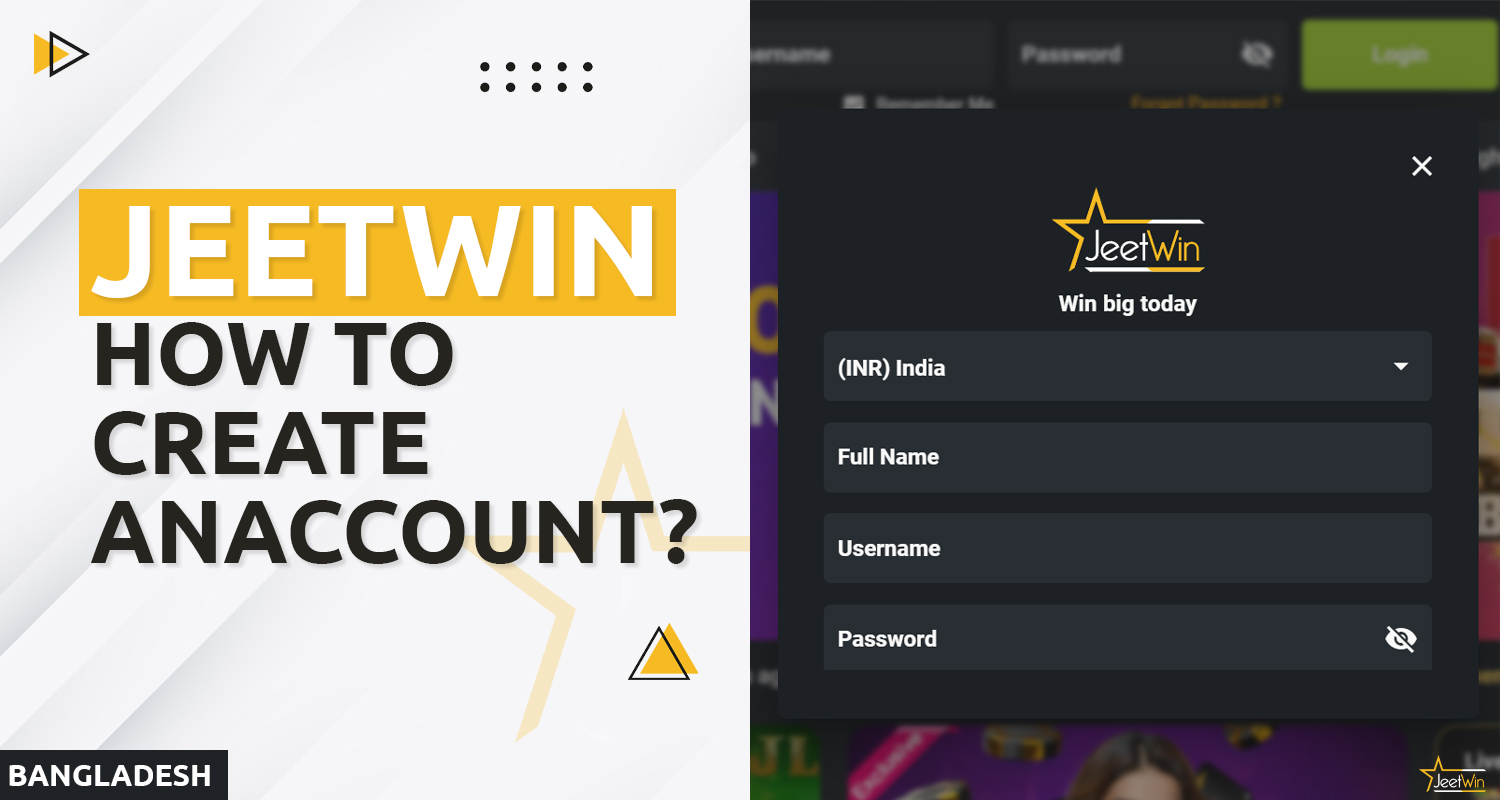 New user registration on the Jeetwin website
