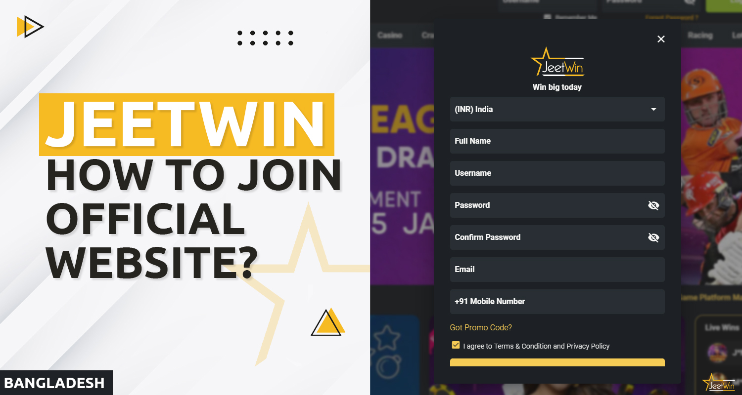 Instructions for signing up at Jeetwin online casino 