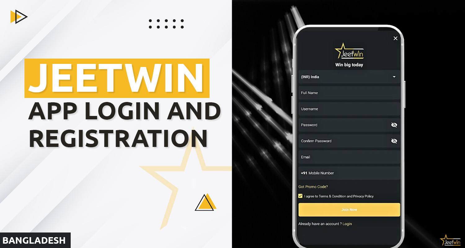 Registration and login in Jeetwin mobile application of bookmaker