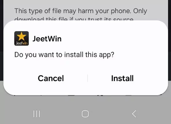 Jeetwin app installation