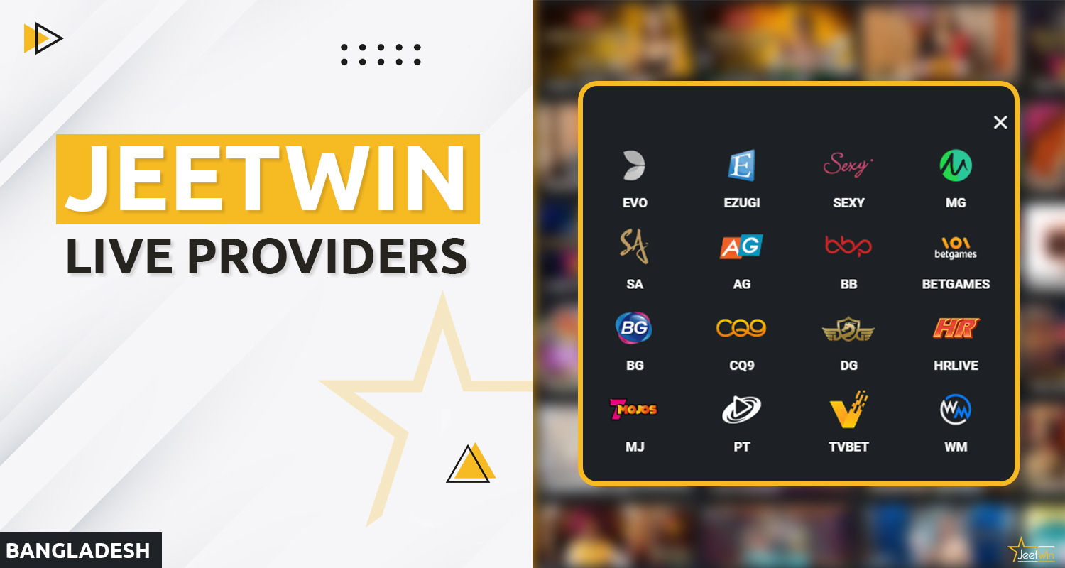 Providers for online casino games on Jeetwin Bangladesh